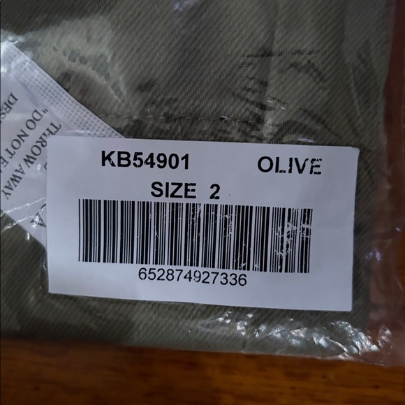 NEW KUT FROM THE KLOTH kiera high rise barrel jean in olive - Picture 5 of 7